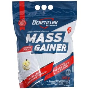 Гейнер Geneticlab Nutrition Mass Gainer, 3000 г, ваниль
