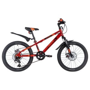 Горный (MTB) велосипед Novatrack Exteme 20 Disc (2021) красный 12"требует финальной сборки)