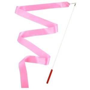 Grace Dance Лента гимнастическая с палочкой, 6 м, цвет розовый