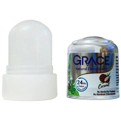 Grace Дезодорант кристаллический Coconut Натуральный с экстрактом Кокоса, 50 гр