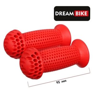 Грипсы Dream Bike, 95 мм, цвет красный