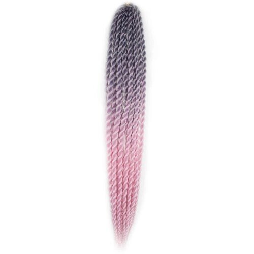 Hairshop Мамбо твист 103/К 1 55 см (Серый/Розовый)