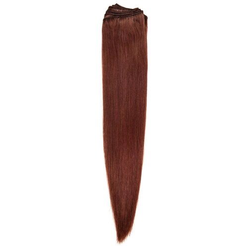 Hairshop Волосы на трессах Classic 7.554 (33) прямые 40 см (113 гр) (Русый махагон)