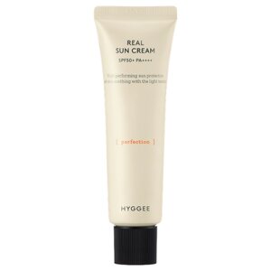 HYGGEE real sun cream SPF 50+ PA - Нежный солнцезащитный крем