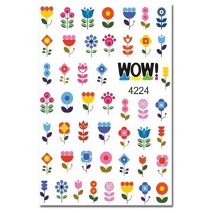 I am WOW Слайдер для ногтей водные наклейки маникюра декор на ногти для дизайна. на тему Весна. цветы.