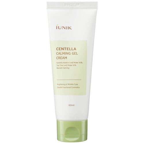 IUNIK Centella Calming Gel Cream Успокаивающий гель-крем для кожи лица с центеллой азиатской и чайным деревом, 60 мл