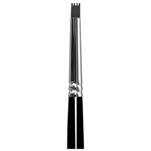 Кисть Ю. Билей (Ju. Bilej) Comb"из силикона для скоростного дизайна ногтей, черная ручка со скосом