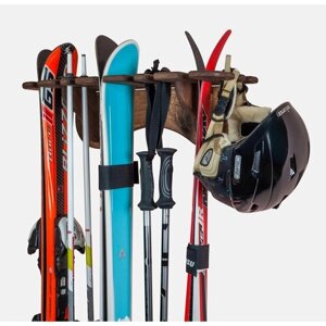 Кронштейн для вертикального хранения лыж STANDWOOD Ski-3.4V Темный орех