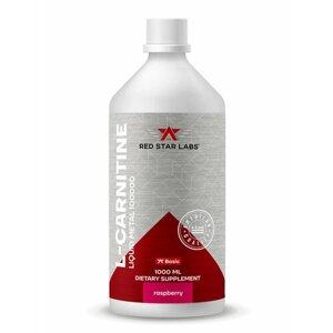 L-карнитин Red Star Labs L-Carnitine Liquid Metal 100000, малина, 1000 мл