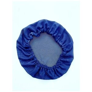 LD82Синяя тканевая шапочка для волос из полиэстровой сетки для душа спа или масок
