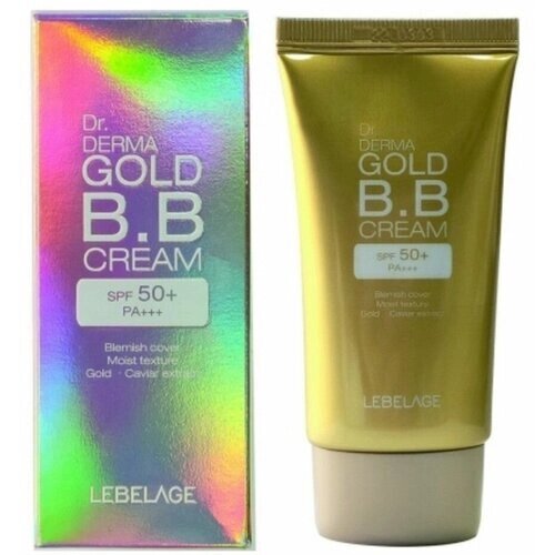 Lebelage BB-крем увлажняющий с золотом / Dr. Derma Gold BB Cream Spf 50+ Pa, 30 мл