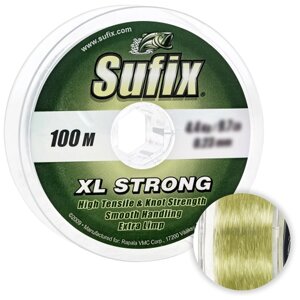 Леска Sufix Xl Strong 0,28мм. 6,6кг. 100м. зелено-лимонный