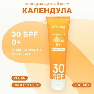 Levrana Солнцезащитный крем для лица и тела Календула 30 SPF, 0+100 мл