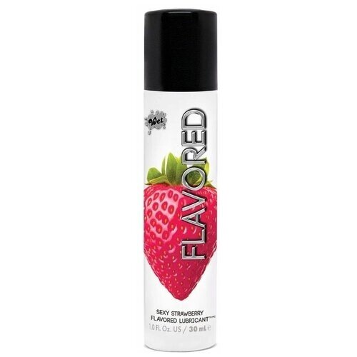 Лубрикант Wet Flavored Sexy Strawberry с ароматом клубники - 30 мл