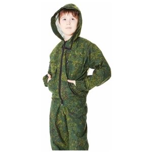 Маскхалат камуфляжный костюм цифра зеленая с противоэнцефалитной сеткой Р19 - СТА-маскдет-сс19 642 28-30/122-128