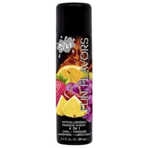 Масло-смазка Wet Fun Flavors 4-in-1 Passion Punch, 100 г, 89 мл, тропические фрукты