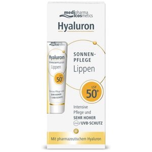 Medipharma cosmetics Hyaluron Солнцезащитный крем для губ SPF 50+7 мл