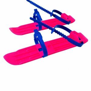 Мини-лыжи подростковые, длина -40 см, цвет розовый
