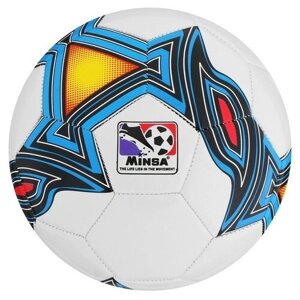 MINSA Мяч футбольный MINSA, размер 5, 32 панели, TPU, 3 подслоя, машинная сшивка 320 г