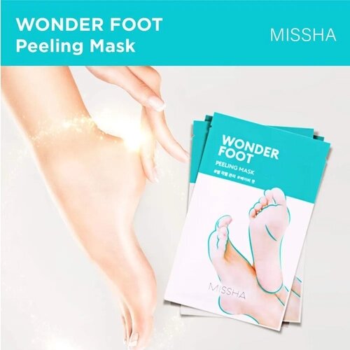 MISSHA Маска-пилинг для ног, 50 мл. MISSHA Wonder Foot Peeling Mask