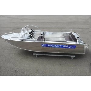 Моторная алюминиевая лодка WYATBOAT-490PRO