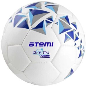 Мяч футбольный Novus CRYSTAL, PVC, бел/син/гол, р. 5, 7-10л