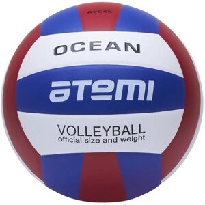Мяч волейбольный Atemi OCEAN, синтетическая кожа PU, син-красн-бел
