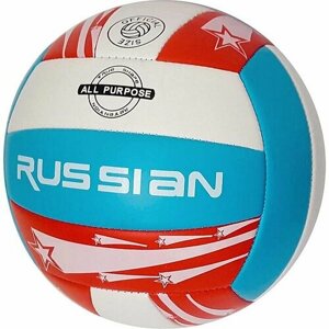 Мяч волейбольный SPORTEX (PU 2. 5, 270 гр, маш. сш. голубой/красный)