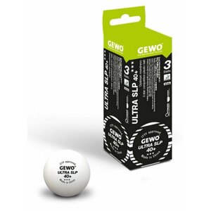 Мячи для настольного тенниса бесшовные GEWO Ultra SLP 40+ 3 шт