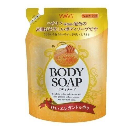 Мыло жидкое для тела, Nihon, Wins Body Soap honey, 400 мл