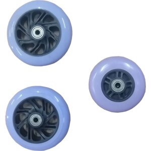 Набор колес для самоката Ridex 3d Robin, 120/90 мм, фиолетовый