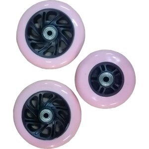 Набор колес для самоката RIDEX 3D Robin,120/90 мм), розовый
