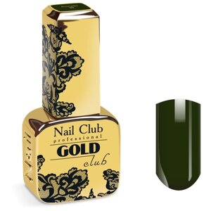 Nail Club professional Эмалевый гель-лак для ногтей с липким слоем GOLD CLUB 09 Avocado, 13 мл.