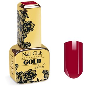 Nail Club professional Эмалевый гель-лак для ногтей с липким слоем GOLD CLUB 22 Miss Cherry, 13 мл.