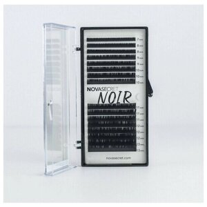 Novasecret Ресницы для наращивания черные Noir CC/0,07/8мм ( 16 линий)/ Ресницы для наращивания Нуар Новасикрет