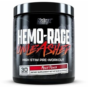 Nutrex, Hemo-Rage Unleashed, 30 порций (Фруктовый пунш)