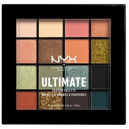 NYX professional makeup, тени для глаз ultimate shadow palette utopia, 95 г