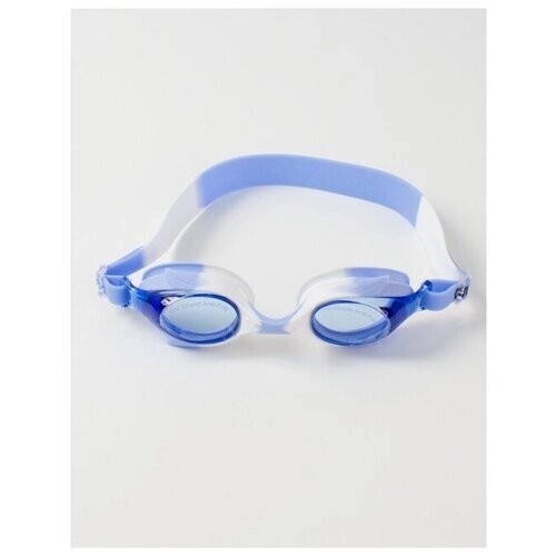 Очки для плавания детские Conquest BL 28, с футляром и регулируемой переносицей, цвет голубой/белый