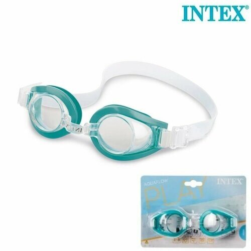 Очки для плавания детские Play Goggles (бирюзовый) от 3-8 лет, Intex 55602