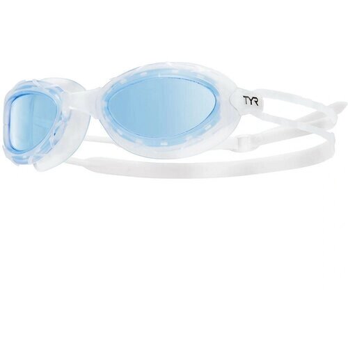 Очки для плавания "TYR Nest Pro Nano", арт. LGNSTN-420, прозрачные линзы, голуб. опр.