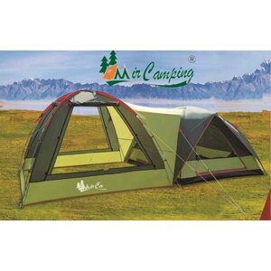 Палатка шатер 2 в 1 Mircamping 1005-4 4 местная с тамбуром