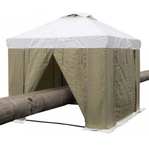 Палатка сварщика Митек 2.5 х 2.0 (ПВХ+брезент, квадратные трубы 20х20 мм)