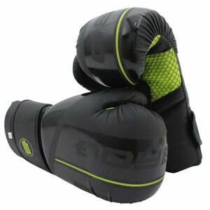 Перчатки Боксерские BoyBo B-Series Флекс черный/зеленый 14 OZ