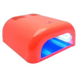 Planet nails Лампа для сушки ногтей 36W Tunnel Econom, 36 Вт, UV коралловая
