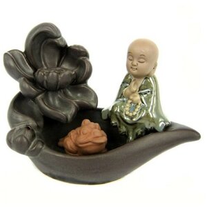 Подставка для благовоний Будда с лягушкой (SD017) 13х5 см (пуля)