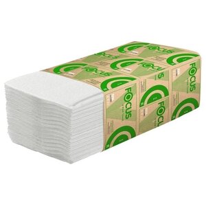 Полотенца бумажные Eco V (ZZ)-сложения 1 слой 15 пачек по 200 л, 23х20.5, Focus Eco 5049975