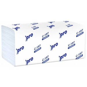 Полотенца бумажные Protissue Premium C-197 V-сложения двухслойные 200 лист. 21 х 22 см