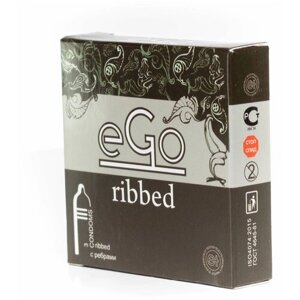 Презервативы EGO ribbed (серая упаковка)