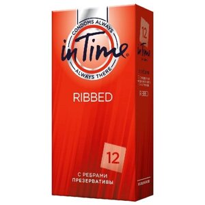 Презервативы in Time Ribbed, 12 шт.