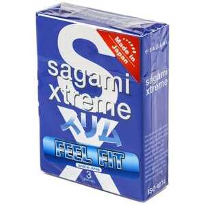 Презервативы латексные с 3D формой Sagami Xtreme Feel Fit - 3 шт.